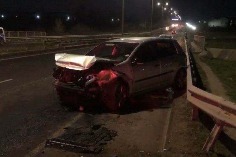 Tekirdağ'da hava yastıkları sayesinde kazada burunları bile kanamadı