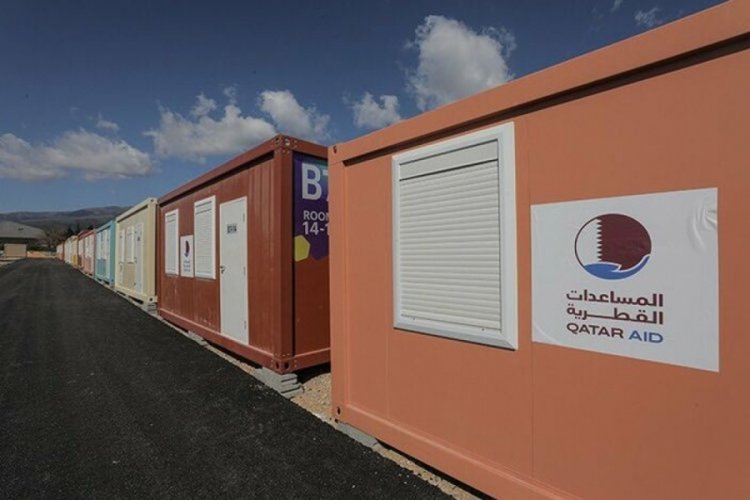 Katar'dan gelen konteyner evlerin 600'&uuml; Hatay'da