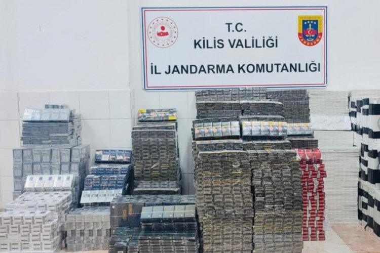 Kilis'te jandarma ekipleri 15 bin 850 paket ka&ccedil;ak sigara ele ge&ccedil;irdi