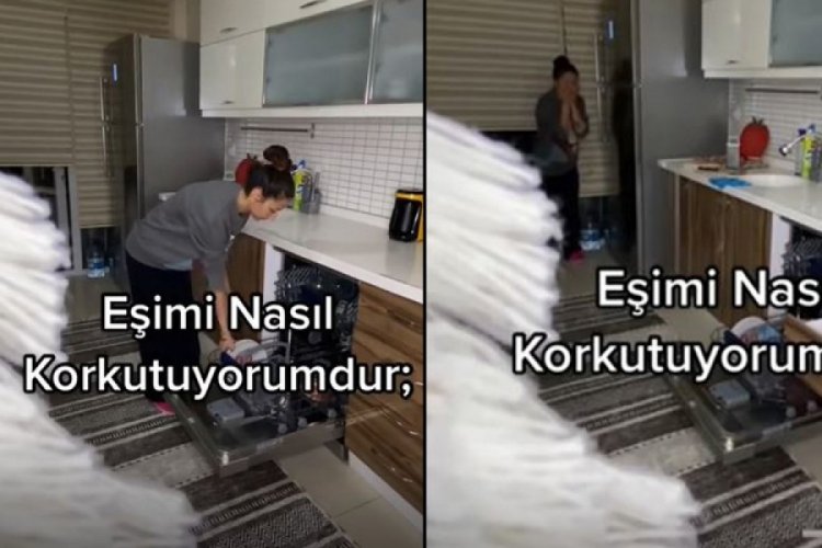 Adamın yaptığı şaka eşini ağlama krizine soktu