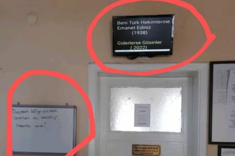 Eskişehir'de odasına yazı yazan aile hekimine soruşturma