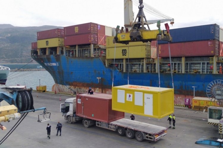 Katar'dan, İskenderun'a 522 yaşam konteyneri