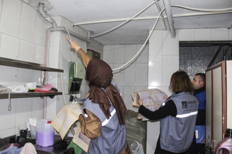 Bursa Karacabey'de bina denetimleri yapılıyor