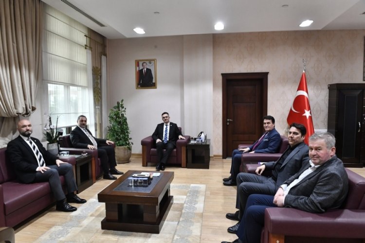 BT&Uuml; rekt&ouml;r&uuml; &Ccedil;ağlar'a, Başkan D&uuml;ndar'dan ziyaret