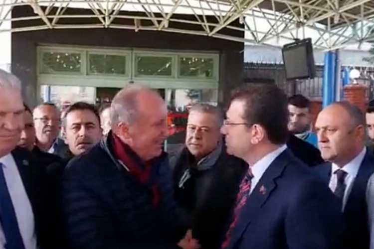 Muharrem İnce ve Ekrem İmamoğlu Hatay'da karşılaştı