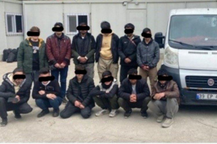 Kırklareli'nde yurda yasadışı yollarla giren 46 ka&ccedil;ak g&ouml;&ccedil;men yakalandı