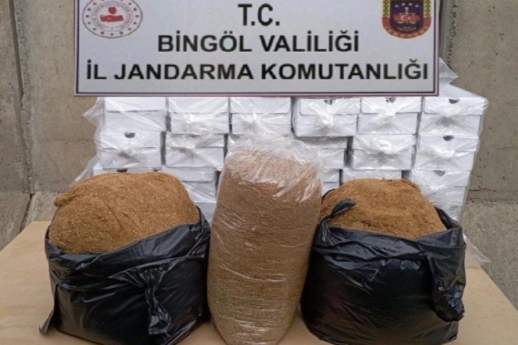 Bing&ouml;l'de 55 kilogram ka&ccedil;ak t&uuml;t&uuml;n ele ge&ccedil;irildi