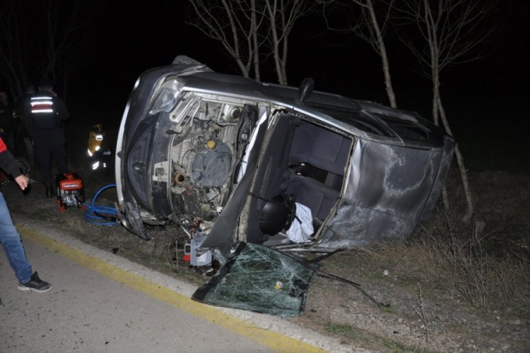Tekirdağ'da meydana gelen zincirleme kazada 4 kişi ağır yaralandı