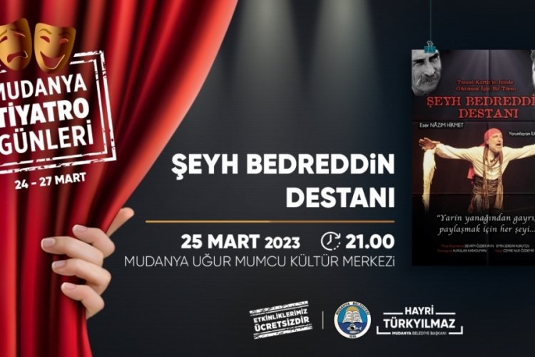Bursa'da Mudanya tiyatro g&uuml;nleri başlıyor