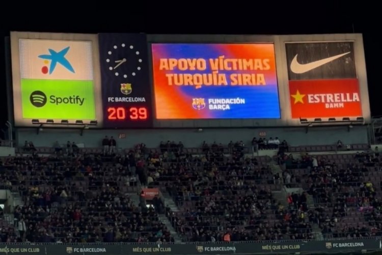 El Clasico T&uuml;rkiye'de yaşanan afet i&ccedil;in dayanışma &ccedil;ağrısında bulundu