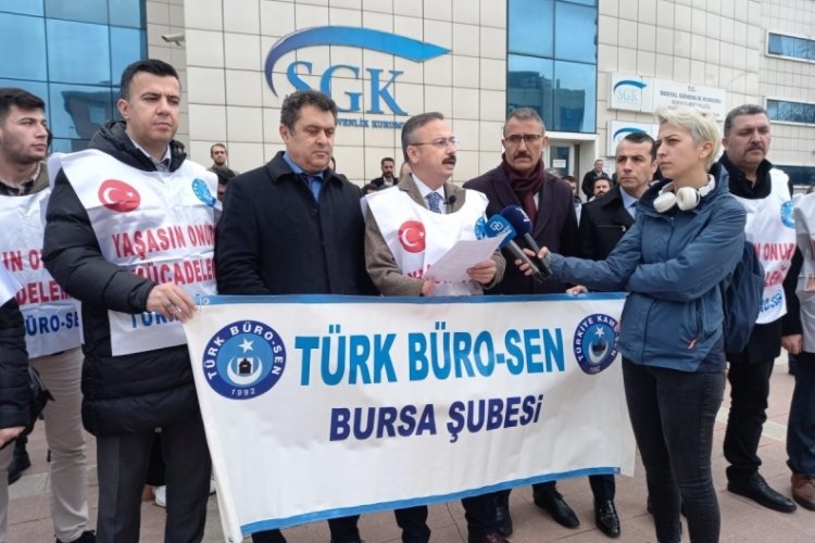 SGK, Bursa'da sağlık çalışanlarının mağduriyetleri dile getirildi