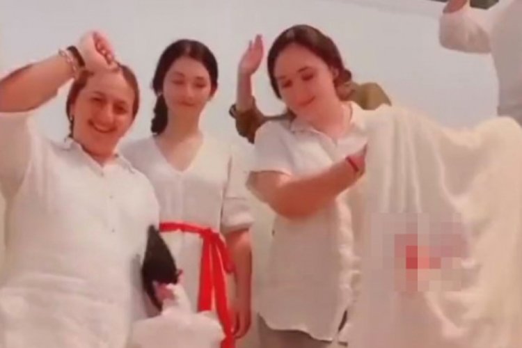 Gerdekten sonra gelinin yanında rezil hareket!