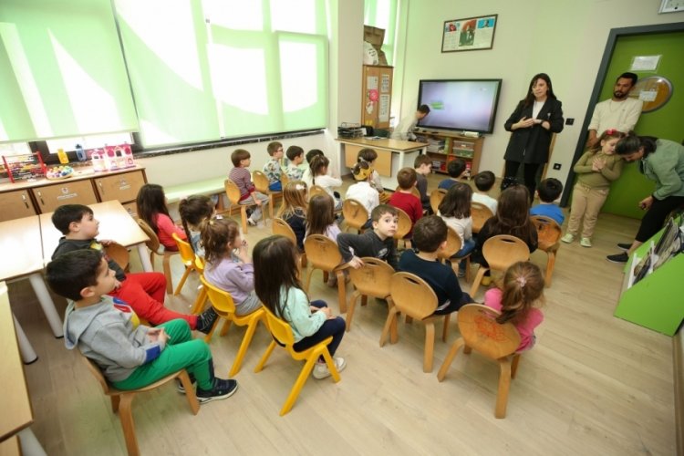Bursa'da minikler su tasarrufu hakkında bilgilendirildi