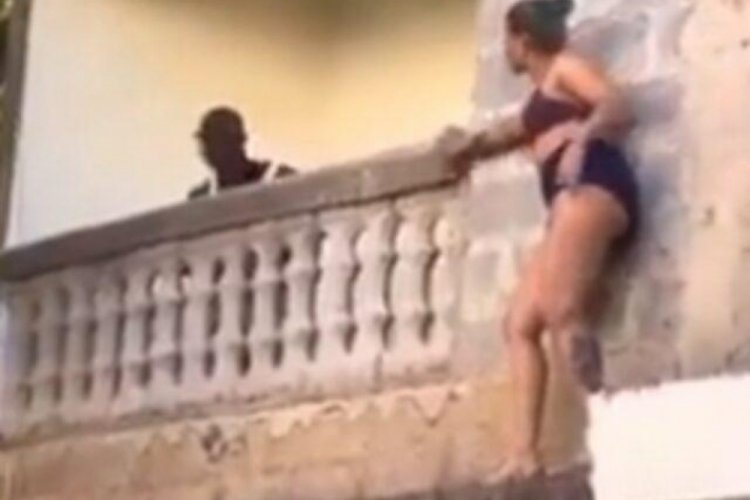 Sevgilisinin karısı eve aniden gelince ne yapacaklarını şaşırdı!