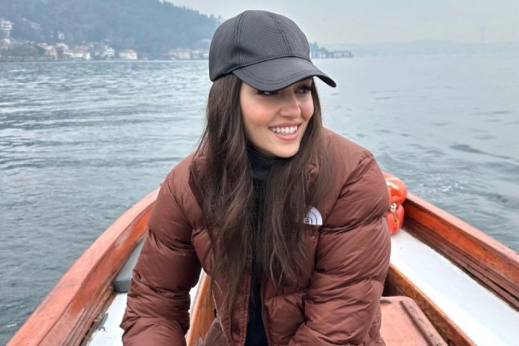 Hande Er&ccedil;el Hakan Sabancı ile birlikte balığa &ccedil;ıktı