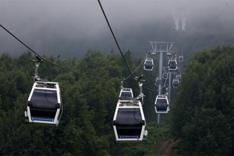 Bursa'da teleferiğe kısa bir ara