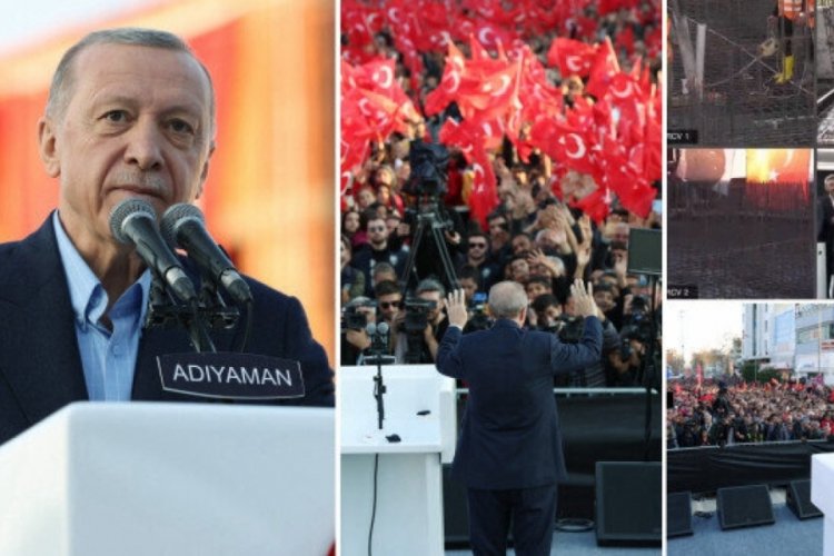 Erdoğan'dan &ouml;nemli a&ccedil;ıklamalar: Adıyaman'da deprem konutlarının temeli atıldı