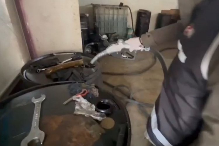 Gaziantep'te ka&ccedil;ak akaryakıt operasyonu