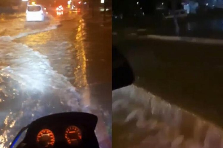 Adana'da sağanak yağış! Yollar g&ouml;le d&ouml;nd&uuml;