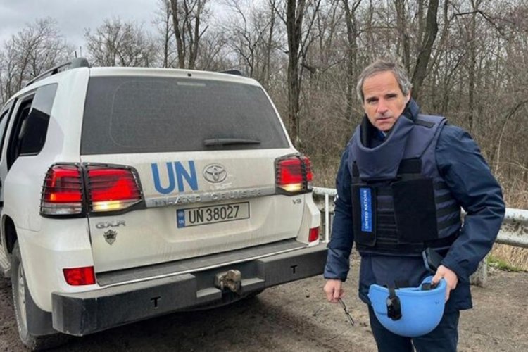 UAEA Başkanı Grossi, Zaporijya N&uuml;kleer Santrali'ni ziyaret etti