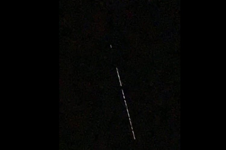 Elon Musk'ın Starlink uyduları Kastamonu'da g&ouml;r&uuml;ld&uuml;