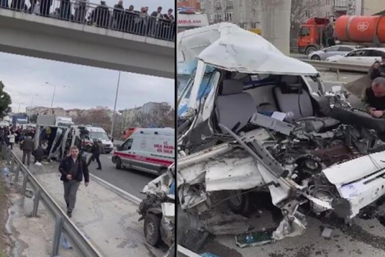 İstanbul Silivri'de zincirleme kaza: 28 yaralı