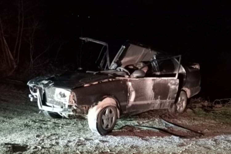 Sinop'ta otomobil g&ouml;le d&uuml;şt&uuml;: 23 yaşındaki Onur hayatını kaybetti