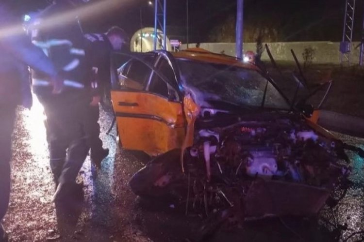 Zonguldak'ta kazada 1 kişinin &ouml;l&uuml;m&uuml;ne sebep olan taksici tutuklandı