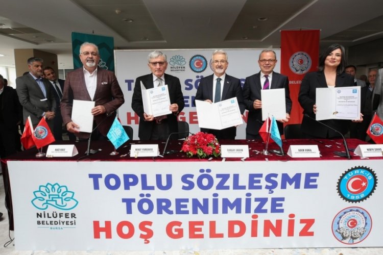 Bursa Nil&uuml;fer'de toplu s&ouml;zleşme sevinci