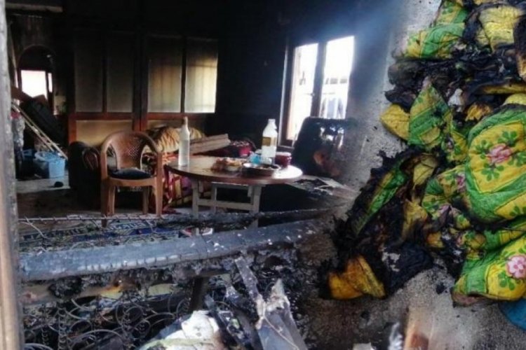 Antalya'da soba yakmak isten adam evi yaktı! Kuşlar telef oldu