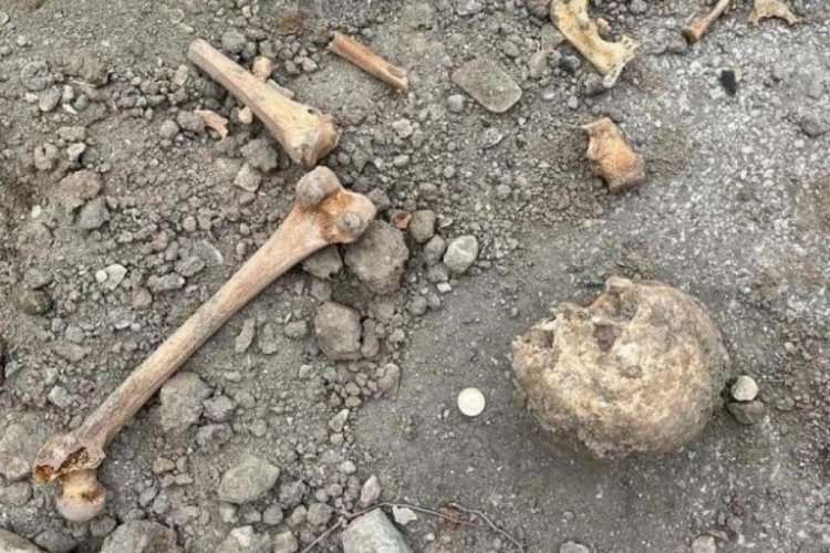Van'da insan kemikleri &ccedil;ıktığı i&ccedil;in durdurulan inşaat &ccedil;alışması yeniden başladı