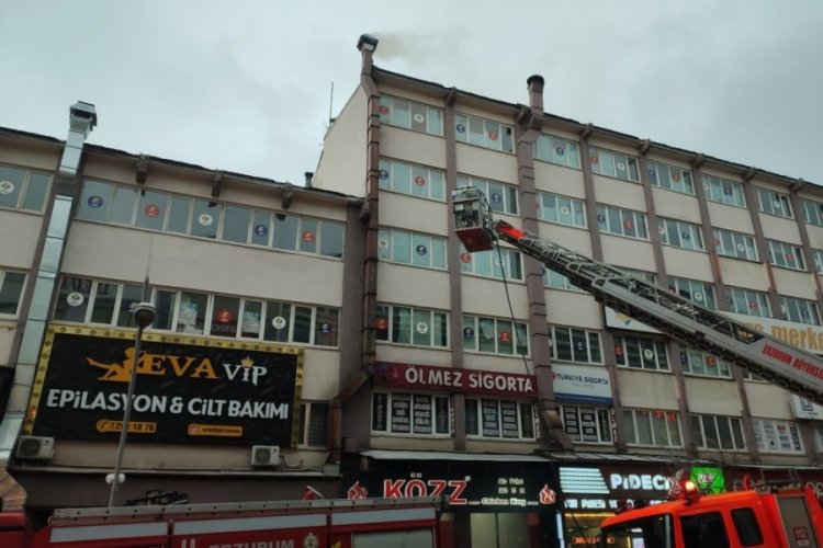 Erzurum'da iftar saati korkutan yangın
