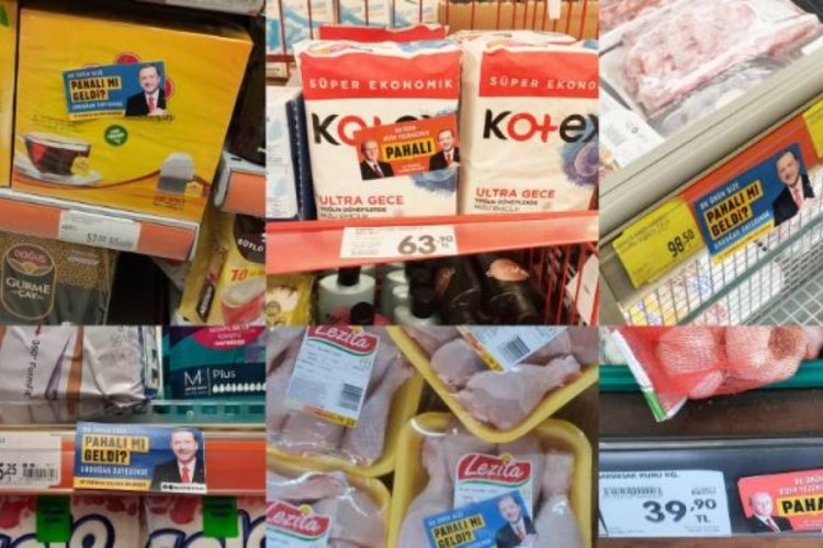 Market ve mağazalarda stickerlı eylem başladı