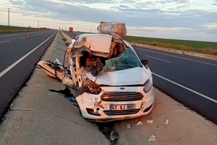 Mardin Nusaybin'de trafik kazası: 1 &ouml;l&uuml;