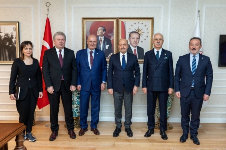 ATO Başkanı Baran, Vedat Bilgin'i makamında ziyaret etti