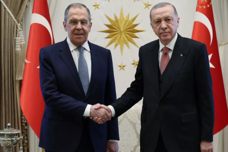 Cumhurbaşkanı Erdoğan, Lavrov'u kabul etti