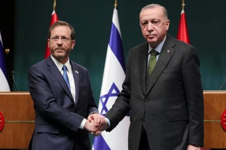 Erdoğan, İsrail Cumhurbaşkanı Herzog ile g&ouml;r&uuml;şt&uuml;