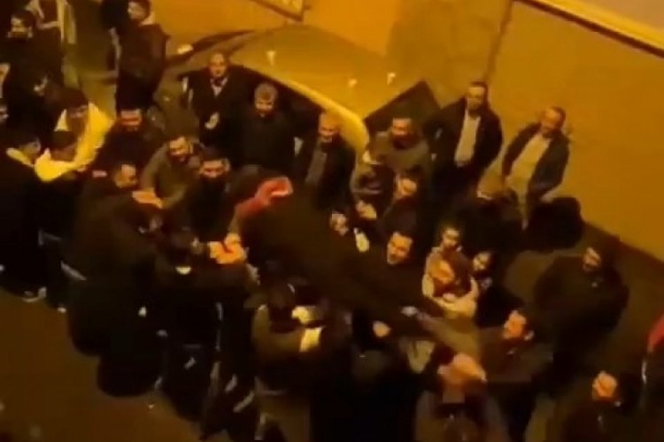 Bursa'da askere gidecek gence arkadaşlarından unutulmaz uğurlama