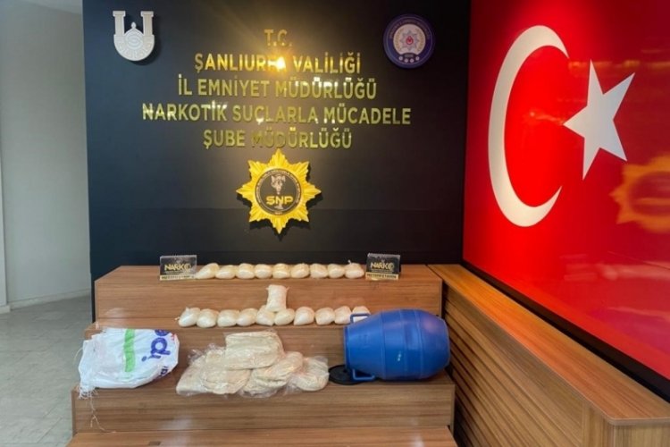 Şanlıurfa'da 10 kilo 100 gram uyuşturucu ele ge&ccedil;irildi