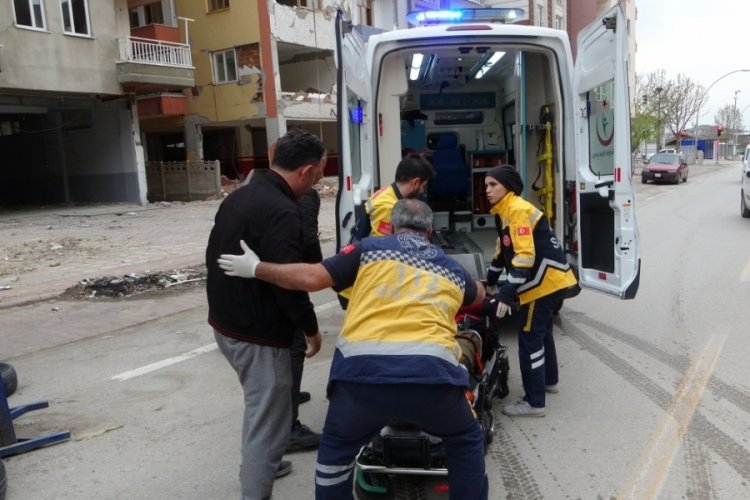 Malatya'da cipin &ccedil;arptığı yaya yaralandı