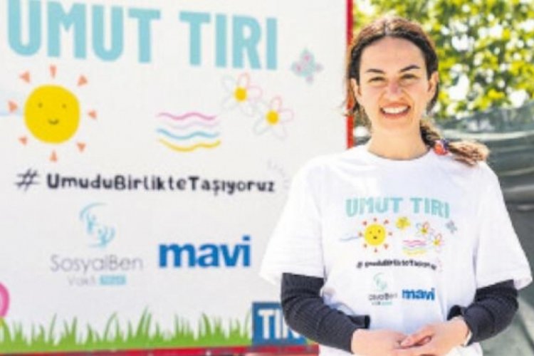 Umut tırı &ccedil;ocuklar i&ccedil;in yolda