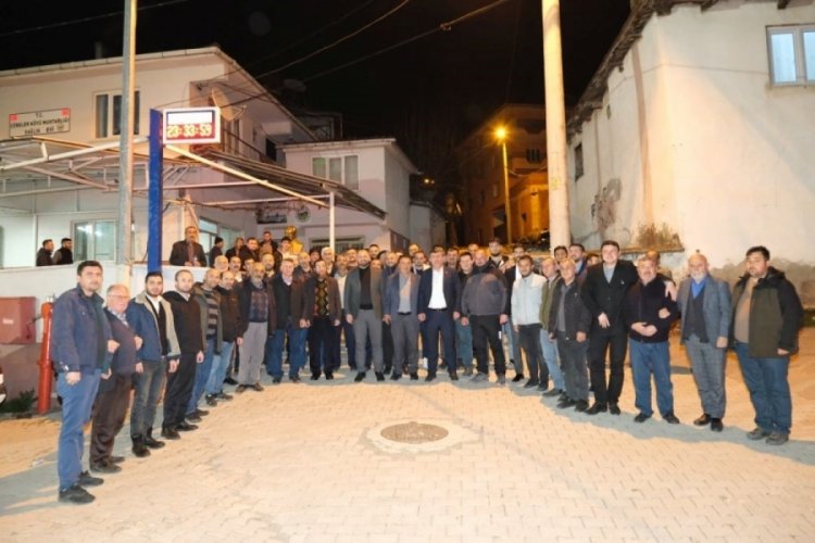 Bursa'da Başkan Aykurt k&ouml;y ziyaretlerinde bulundu