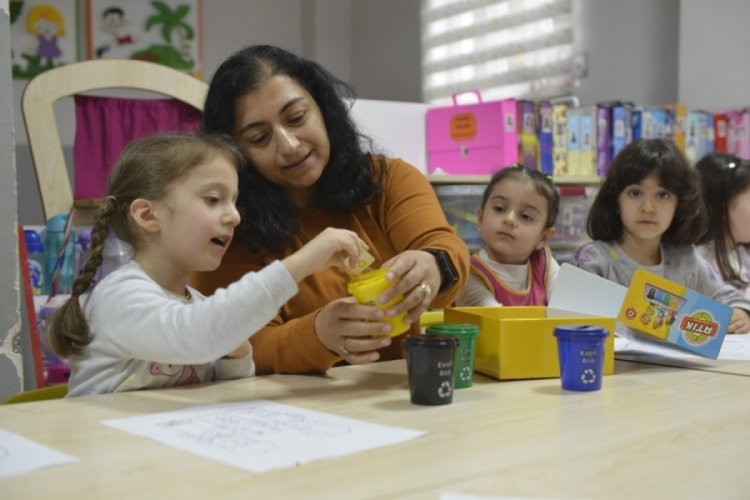 Bursa'da miniklere 'Sıfır Atık ve Temel &Ccedil;evre Bilinci' eğitimi