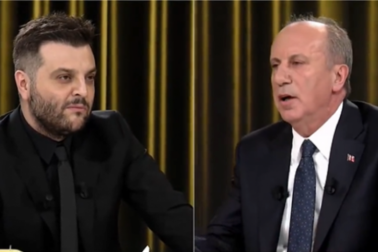 Candaş Tolga Işık ve Muharrem İnce arasında canlı yayında tartışma