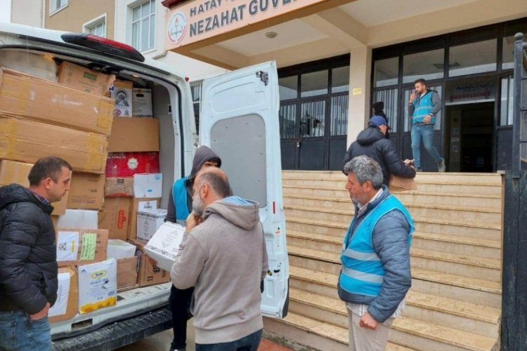 Zonguldak'tan Hatay'a 410 adet ramazan kolisi desteği