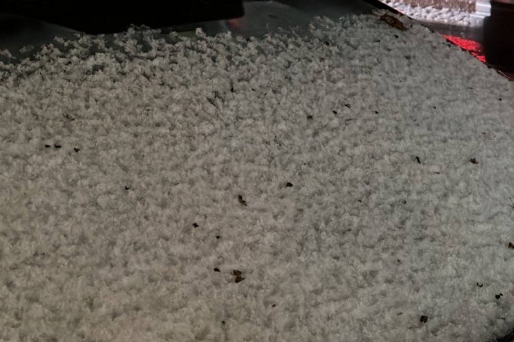 Elazığ'da dolu ve sağanak etkili oldu