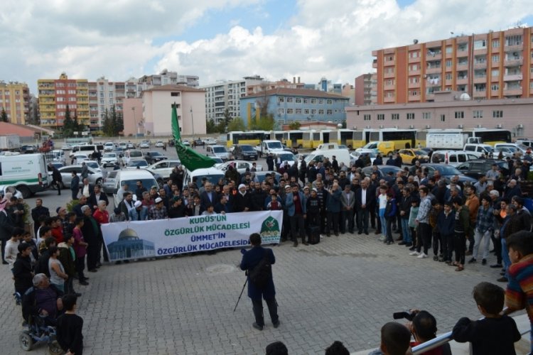 Mardin, Bing&ouml;l ve Batman'da İsrail protesto ettiler