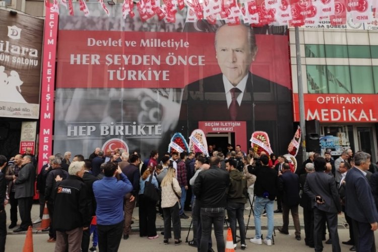MHP Bursa Se&ccedil;im İletişim Merkezi a&ccedil;ıldı