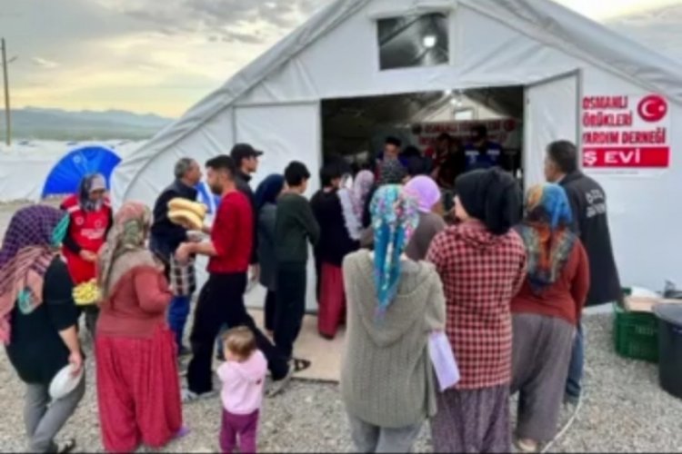 Bursa G&ouml;k&ouml;z-Der depremzedeleri unutmadı