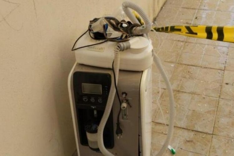 Mersin'de solunum cihazı patladı